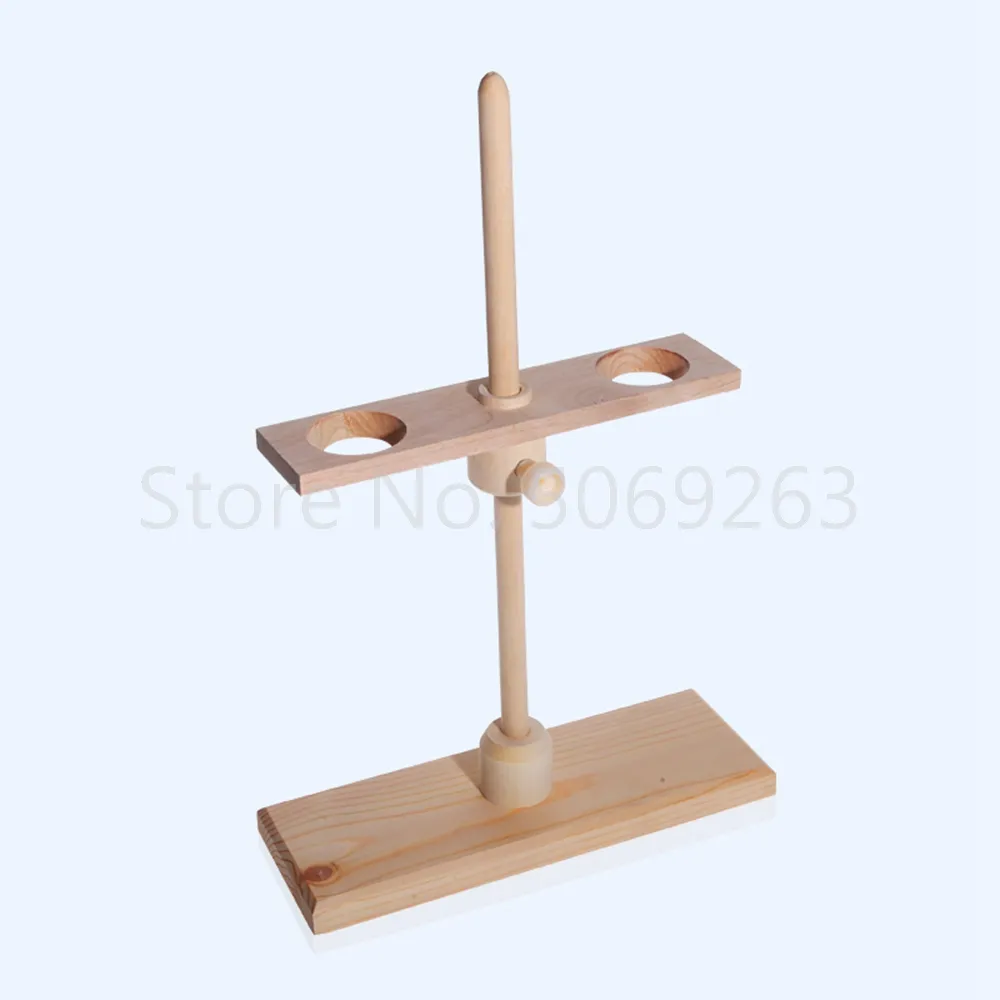 Wooden 2 Holes ou 4 Holes Pore Tamanho de 25 mm Stand Stand Support Rack Lab Supplies