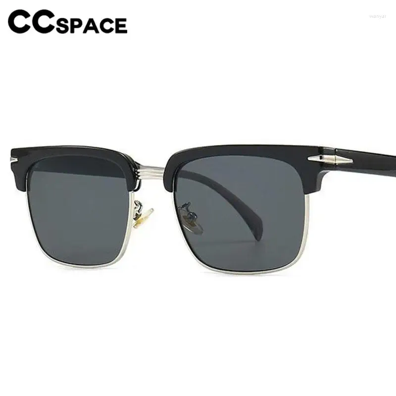 Sunglasses 56951 Brand Design Rivet Sun Glasses Men Classic Driver Square Sunshade Mirror Riding Oculos Uv400