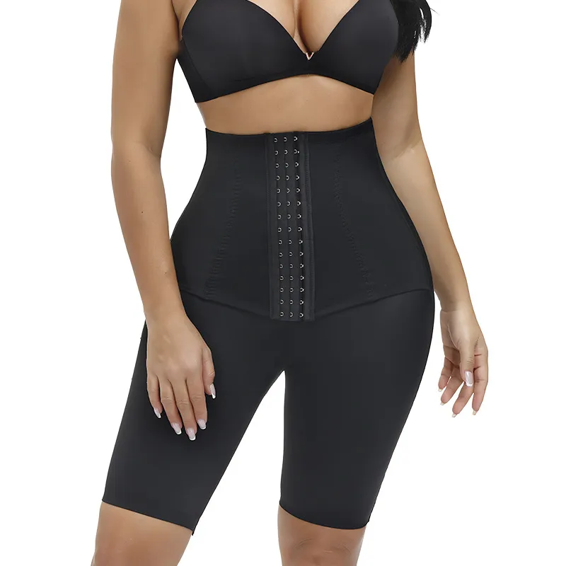 Contrôle du ventre Shapewear Butt Body Corps Shaper Souswear High Taist Shorts Smamis Smamis Cong Girdle Girdle avec crochet