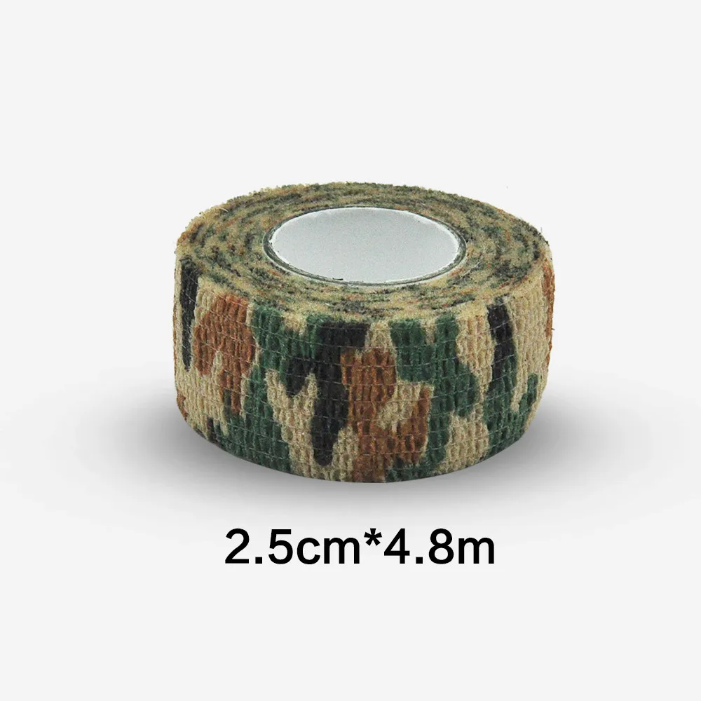 2,5 cm*4,8 m Tattoo Bandage Zelfklevende Elastische Bandage Athletic Tape voor handvat met buisverstakking spierontlasting Bandage C-13