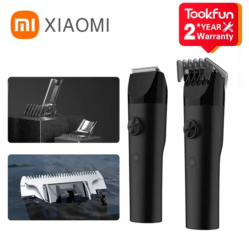 Trimmers 2023 Xiaomi Mijia Hair Clippers Wireless Hair Cutter Trimter Barber Cutter Titanium Alloy Blade Trimer pour hommes Electric Shaver