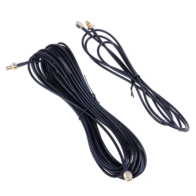 NEW 1.5/9M Standard RP-SMA Male to Female MF Jack Wifi Antenna Extension Cable Lead Wire Gold Plated Pro Supplies Wholesale