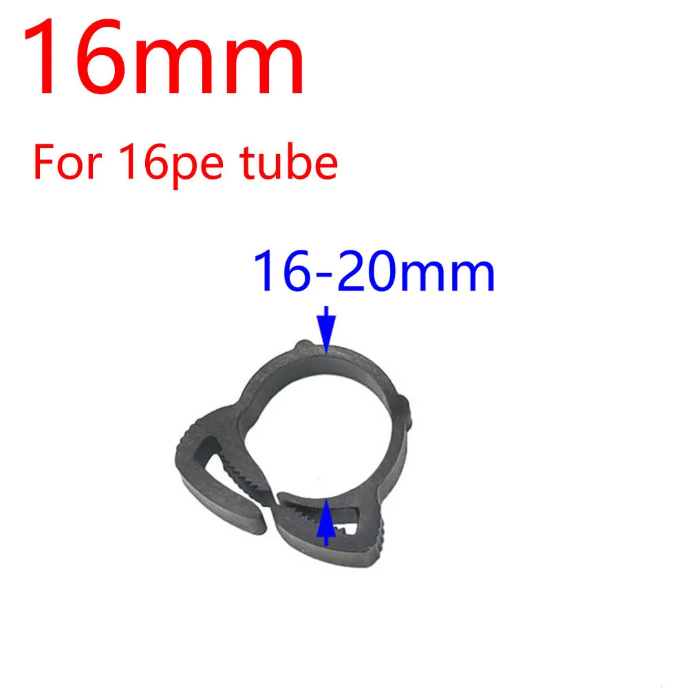 16/20mm PE tubo flessibile fissaggio con anello tubo di appenderlo Fastener Adattatore DN16 DN20 PUBLE FORZA FORZA GIARDLE