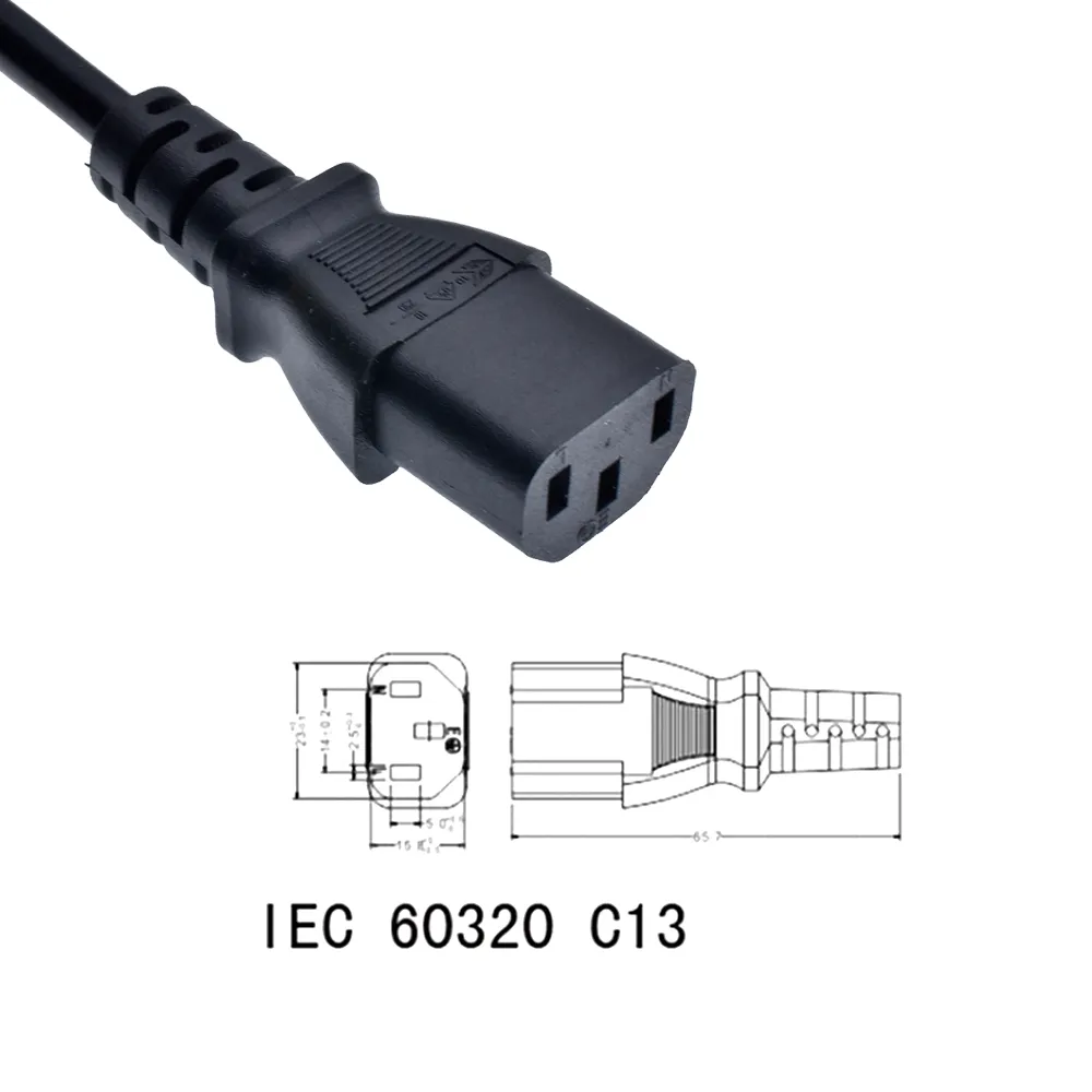 UPS Server Y Splitter SAA PLIG 3-PRONG MALE TO 2 X C13 CORDE PLUSE RETTES Australie sur 2 façons