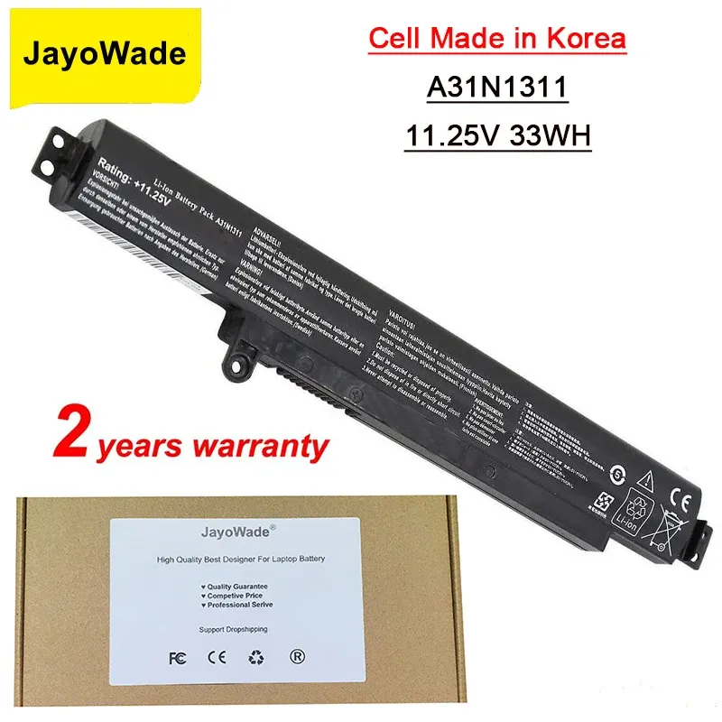Batteries JayoWade A31N1311 Laptop Battery For ASUS VivoBook F102BA X102B X102BABH41T X102BADF1200 X102BAHA41002F 11.25V 33WH A31N1311