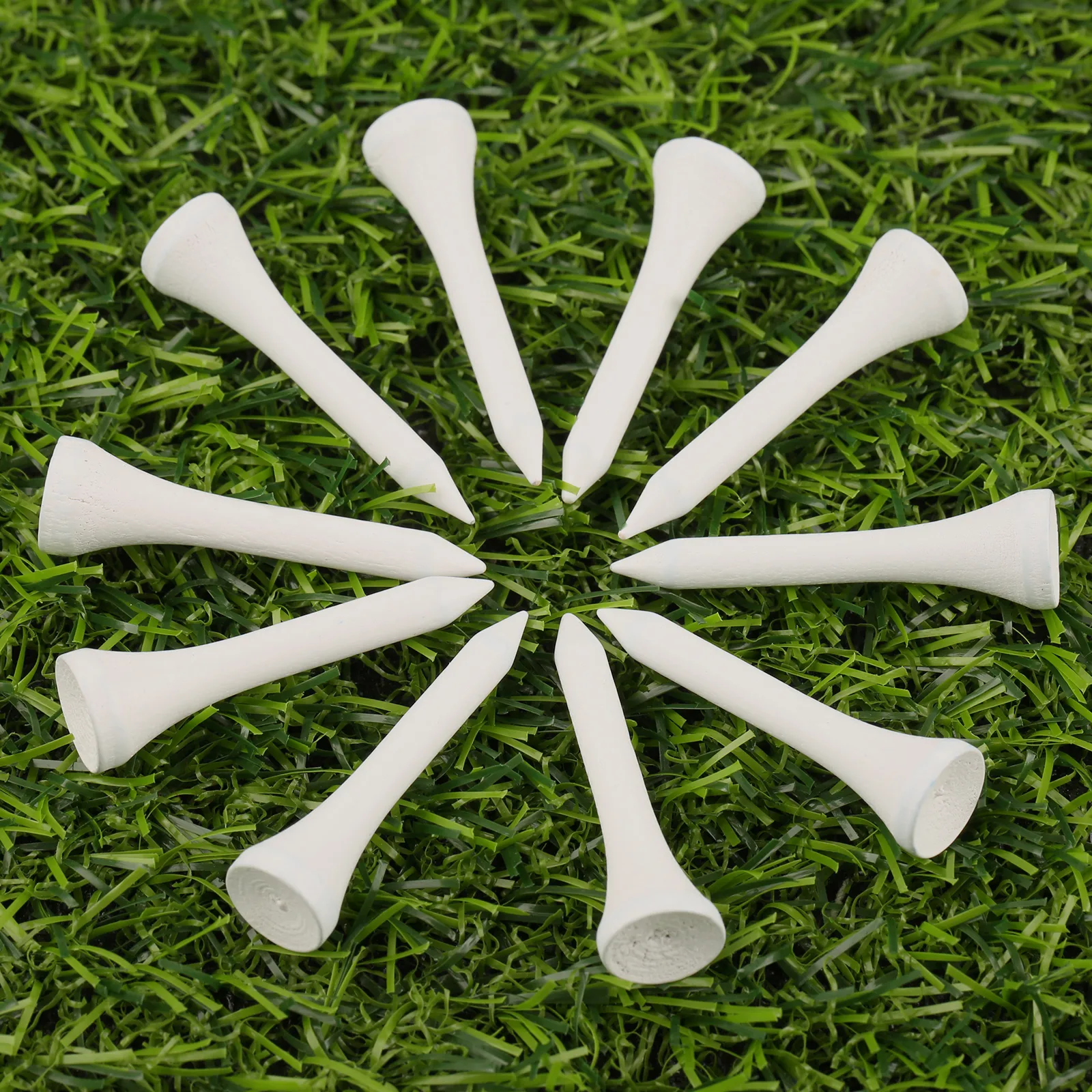 100pcs/lot Wooden Golf Tees 42/54/70/83mm White Golf Ball Maple Wood Tees Outdoor Sports Training Golf Durable Accessories