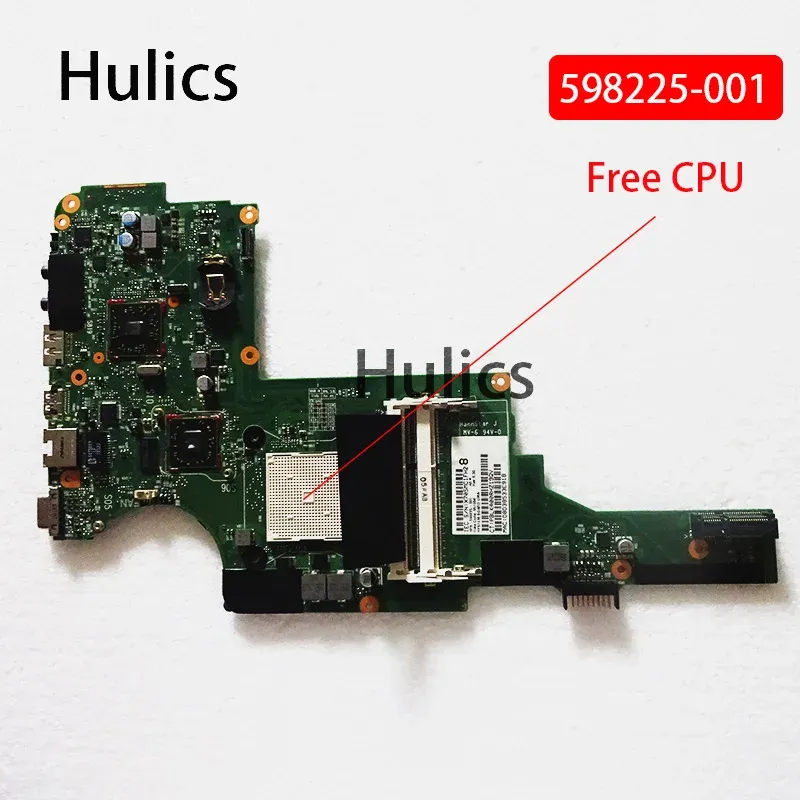 Motherboard Hulics gebruikt 598225001 Mainboard voor HP Pavilion DV5 DV52000 AMD Laptop Moederbord Hoofdbord Gratis CPU