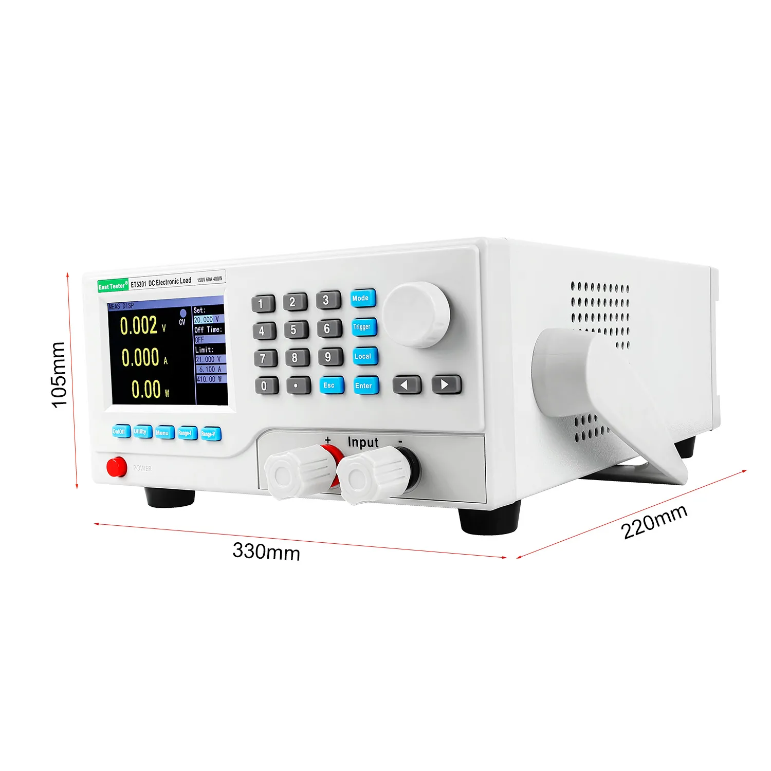 Litiumbatterikapacitetstestare Lastanalysator Display Test DC Elektronisk belastning Power Tester urladdningsmätare 400W 150V 60A ET5304