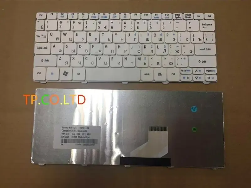 Keyboards For ACER ASPIRE One D255 D255E 522 D257 D260 D270 AOD260 AO521 AO532 AO533 532 532H 521 533 NAV50 RUSSIAN WHITE keyboard