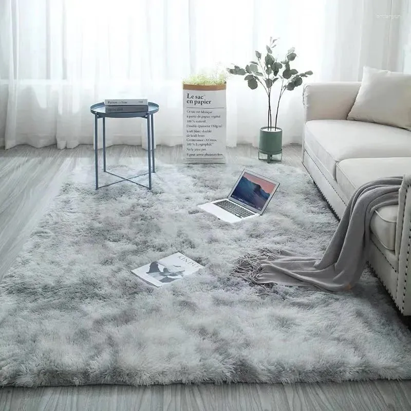 Carpets 2024 Trend Gradient Color PV Velvet Living Room Study Bedside Bedroom Carpet Edging Technology Is Soft And Comfortable