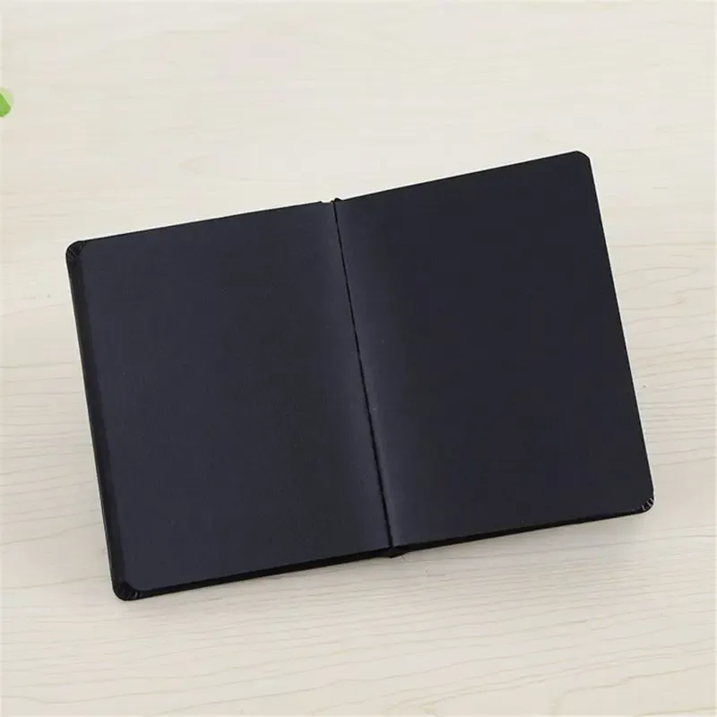 Notebooks All Black Paper Blank Pagina interna Pagina portatile Pocket Notebook Sketch