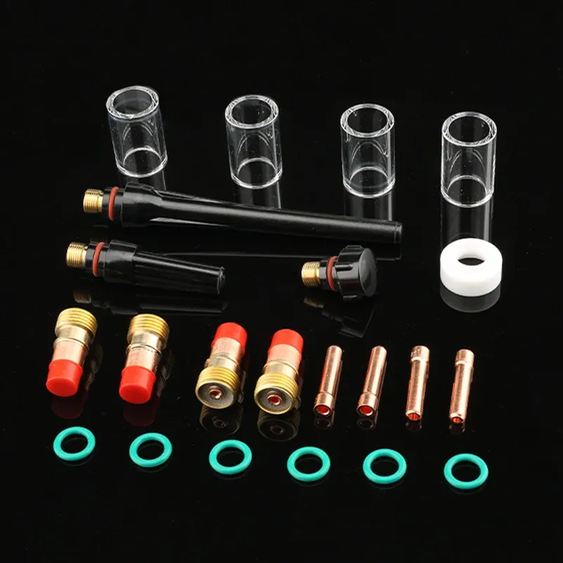 thumbnail image 2 of YESWELDER 22pc TIG Torch Stubby Gas Lens Kit – #10 Pyrex Glass Cup For WP-17/18/26 2 of 5