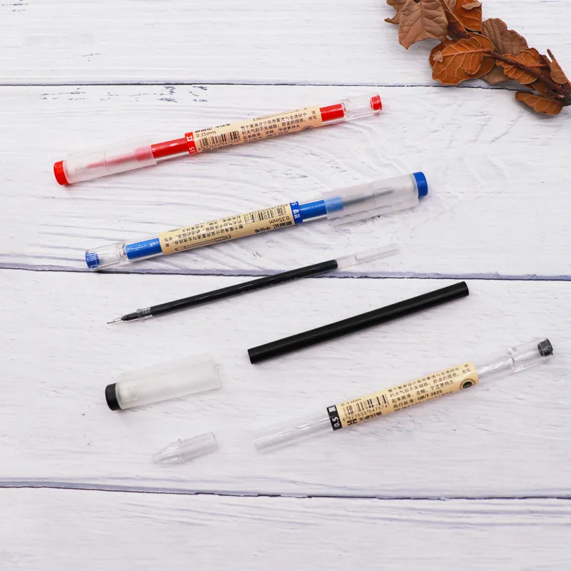 DHgate.com:11Pcs 0.35mm Ultra Fine Gel Pens, Black/Blue/Red Ink Refills ...