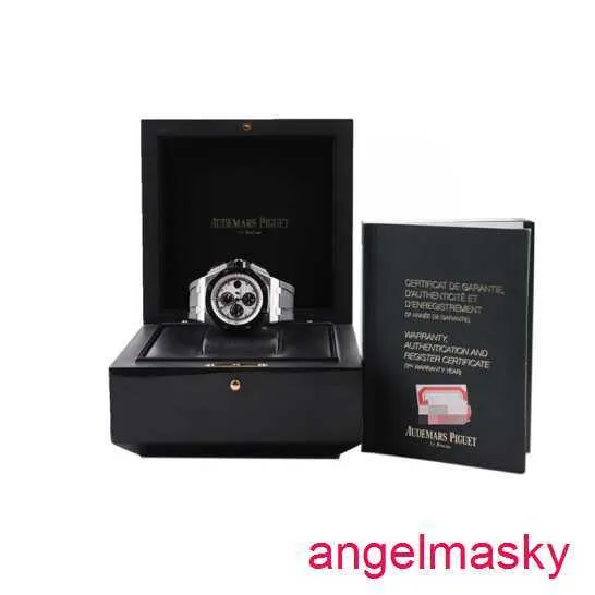 AP moissanite bilek izle kraliyet meşe açık deniz 26400 çaplar 44mm Bir Beyaz Arka Plan Siyah Zamanlama Plakası Panda Yüzü Tam Set bulmak