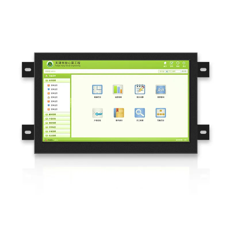 17.3 Inch Industrial Monitor LCD Screen with VGA DVI USB HDMI-interface with Resistive Touch Computer Display 1600*900