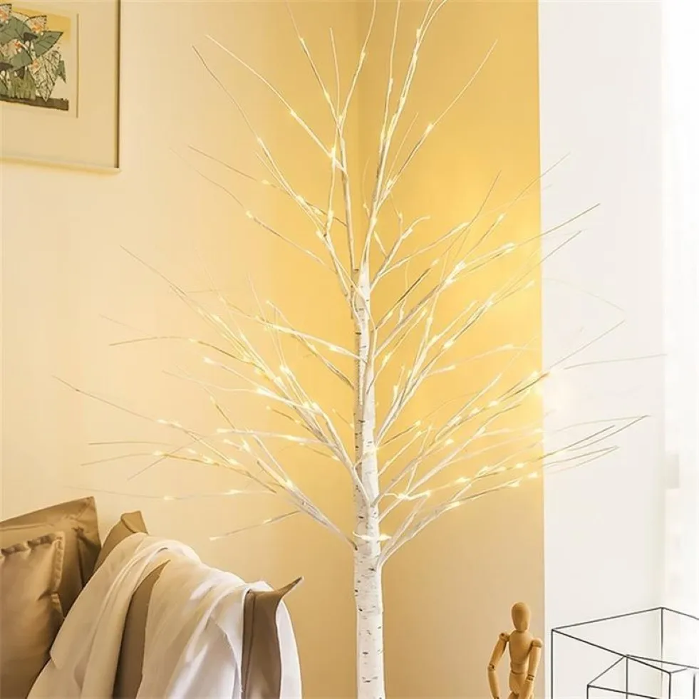 Exquis de Noël arbre de Noël Birch arbre léger créatif lampes lumineuses du Nouvel An Lumières de Noël lampe décorative décortimelle lj20112279n