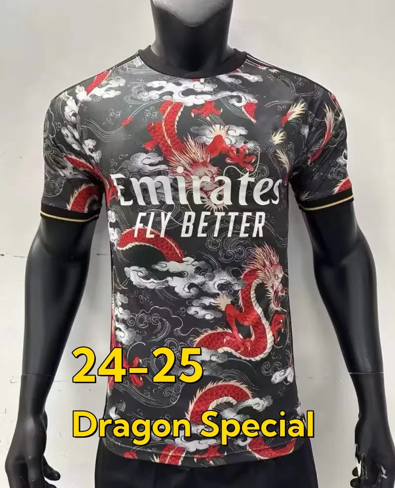 24-25 Real Madrids Special Soccer Jerseys Dragon Pre Match Training Mens Uniforms Jersey Man Football Shirts 2024 2025 Fans version