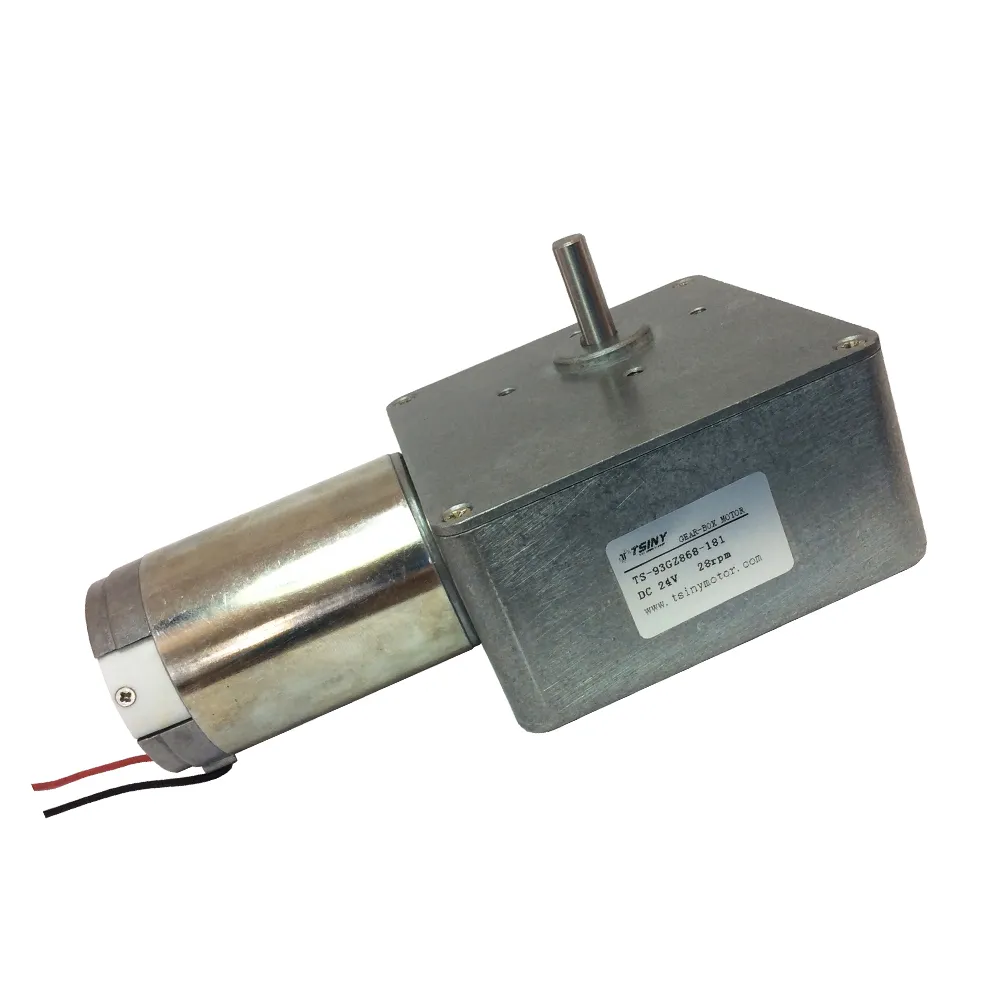 DC Worm Gear Motor 12V 24V Engine 1.5/3/5/6/10/14/28/30/40rpm High Torque 168kg.cm IP54 DC Electrical Motor With Gearbox