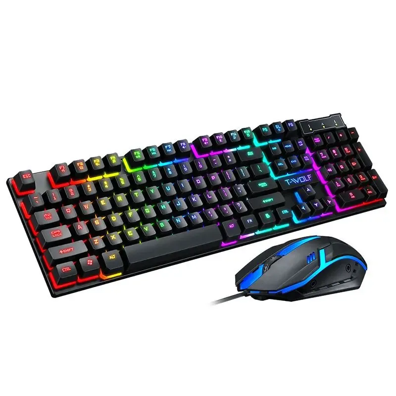 Combos Twolf TF200 cooler mechanischer Feeling -Feeling -Tastatur -Gaming -Tastatur und Maussatz