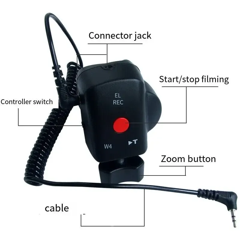 Accessoires Camerabeheerder Controller Camcorder Zoom Remote Controller + 2,5 mm Jack -kabel voor Panasonic CAM Fotografiebeheerregeling