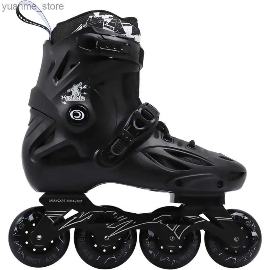 Inline Roller Skates Adult Roller Skates Skating Shoes Sliding Inline Sneakers 4 Wheels 1 Row Line Outdoor Training Sport Shoes Patines Y240410