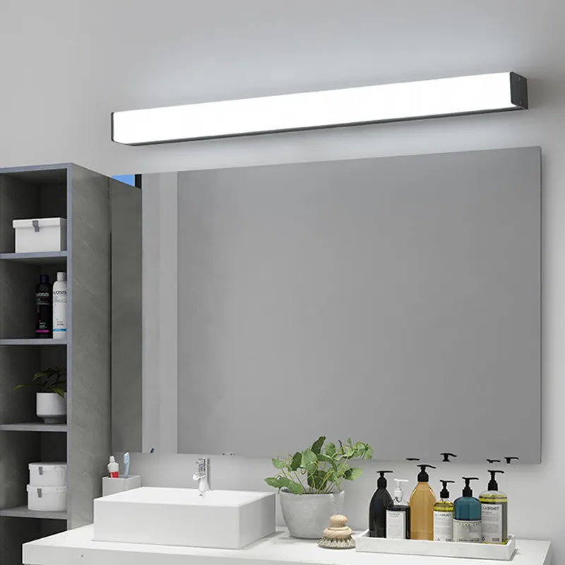 Arredica per arredamento per interni lampada a parete moderna moderna stile da bagno semplice camera da bagno lampade da tavolo lunghe strisce per vanità luci a specchio AC85-265V