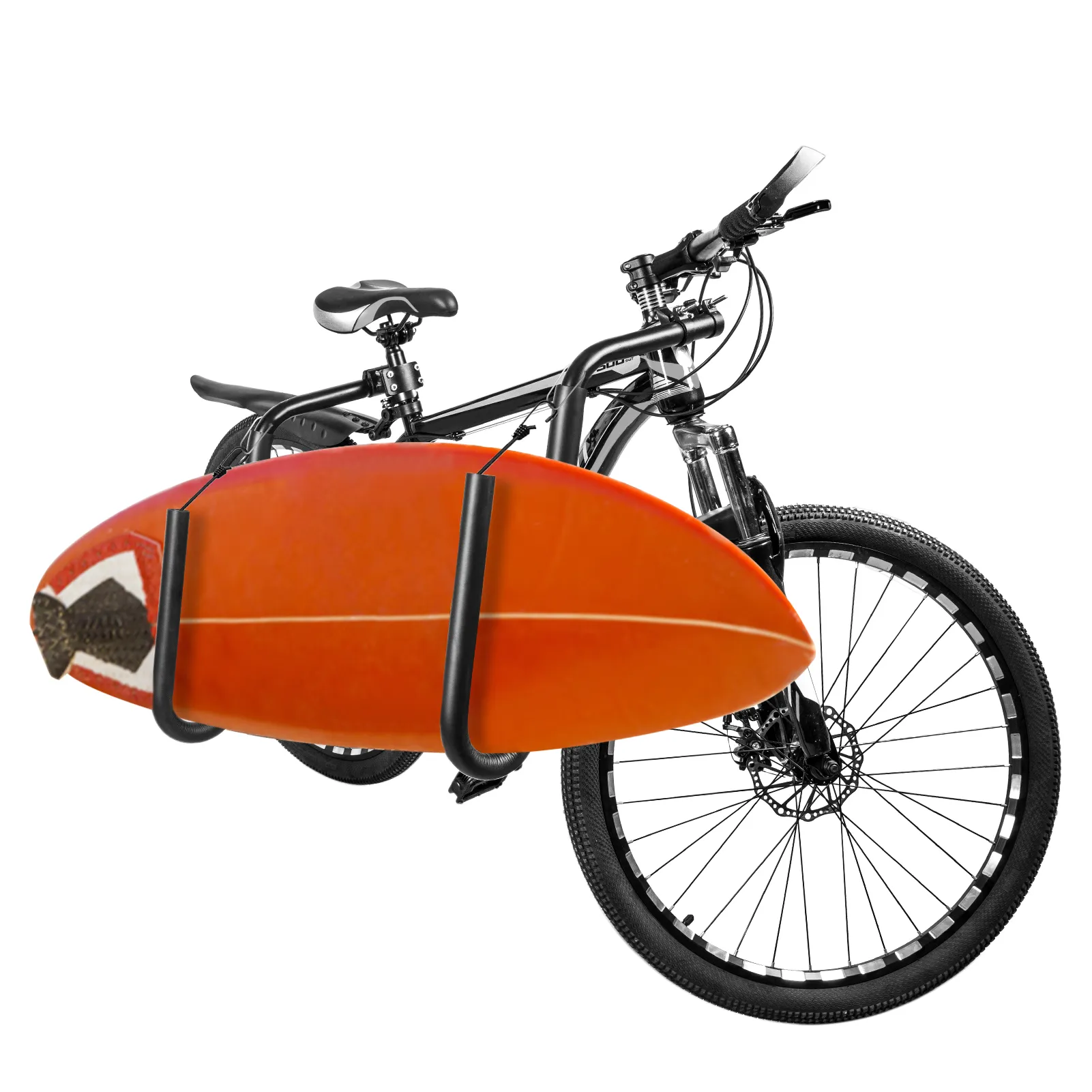 2024 Versatile Bike Surfboard Rack - Rustproof Bicycle
