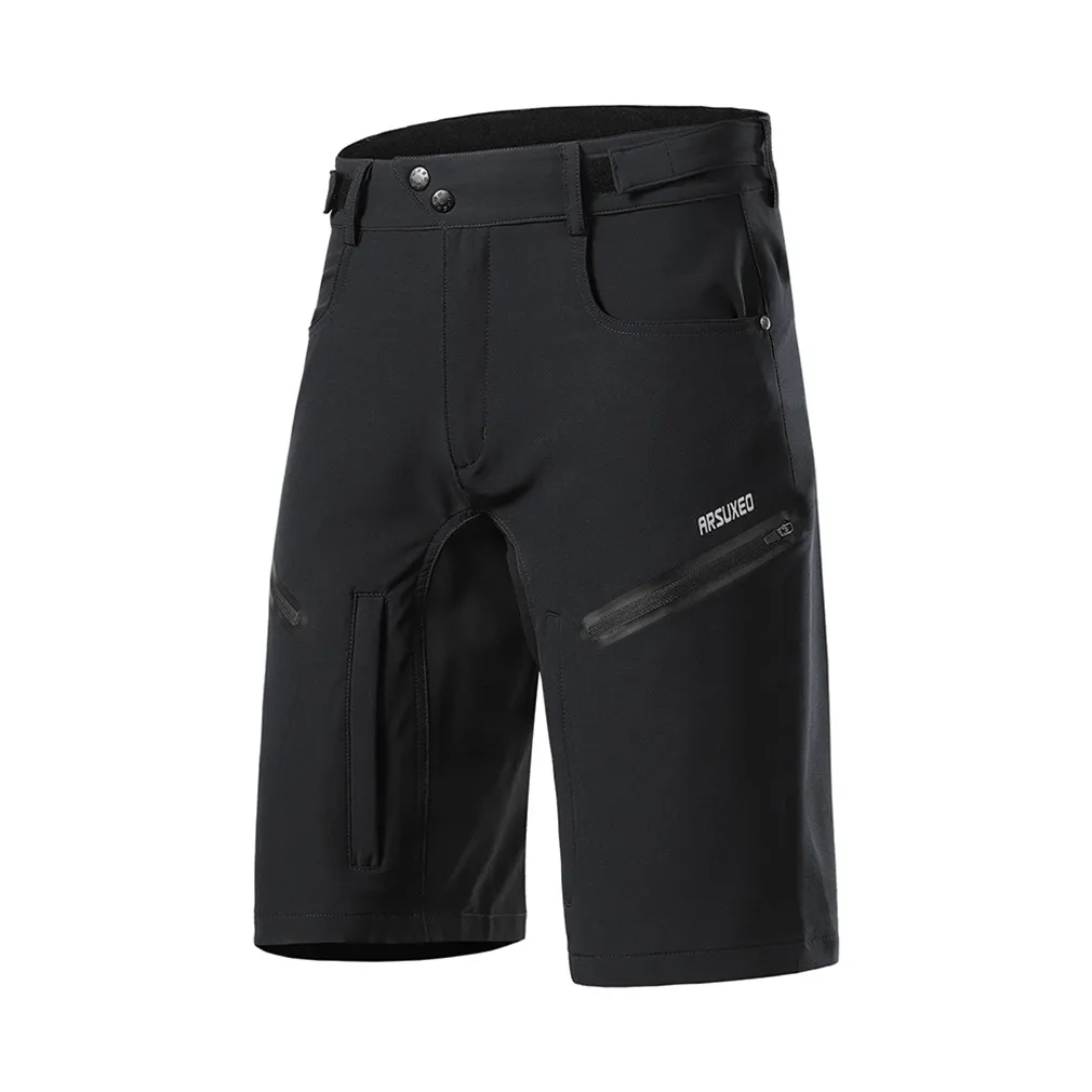 Novos masculinos de ciclismo de ciclismo solto de bicicleta de bicicleta rápida Shorts de carga seca ao ar livre esportes de calças curtas respiráveis