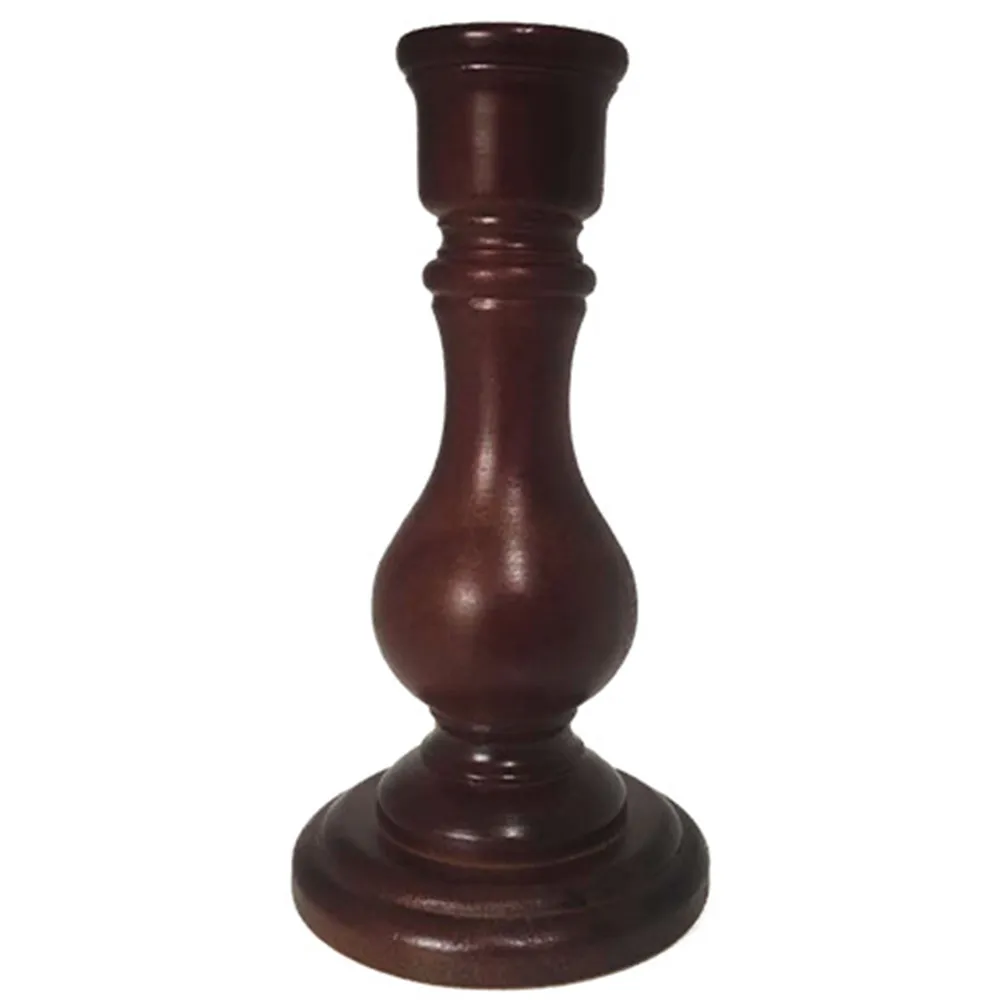 Wooden Vintage Candlestick Holder Classic Handmade Craft Candlesticks Candle Holder Home Wedding Party Table Decoration