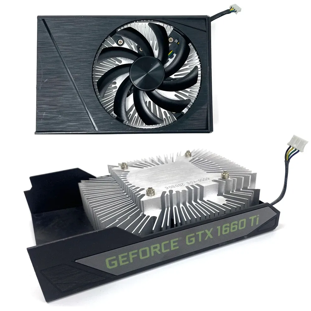 Kühlkühlung Kühlkörper 87mm 4Pin PLD09210S12HH GTX1660 Ti GPU -Lüfter für Lenovo Dell HP GTX 1660 1660S 1660Ti Graphics Card Cooler Lüfter