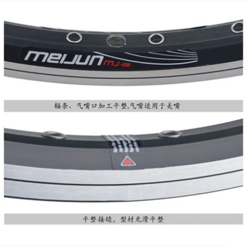 Bordi mountain bike mtb fai da te 20 pollici 406 32 buchi in lega di alluminio robusto ruote di cerchi di bordo v anello freno