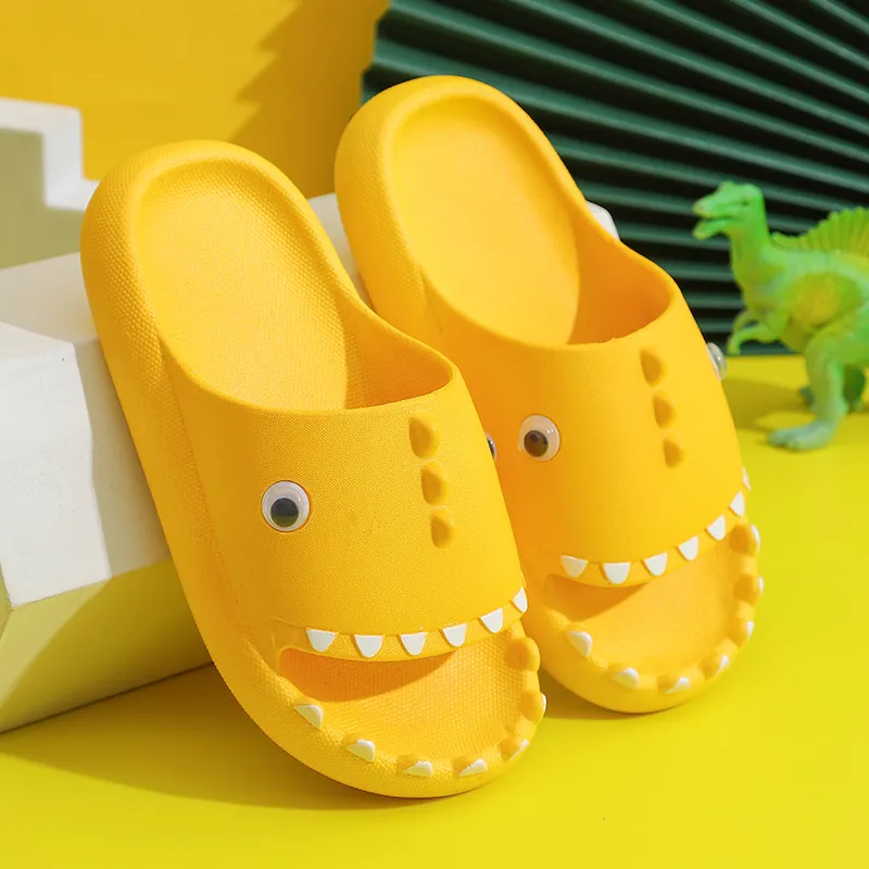 Dinosaur Summer Childrens Slippers Funny Shoes for Kids Toddler Baby Outdoor Beach Flip Flops Boys Girls Non-slip Slides Sandals