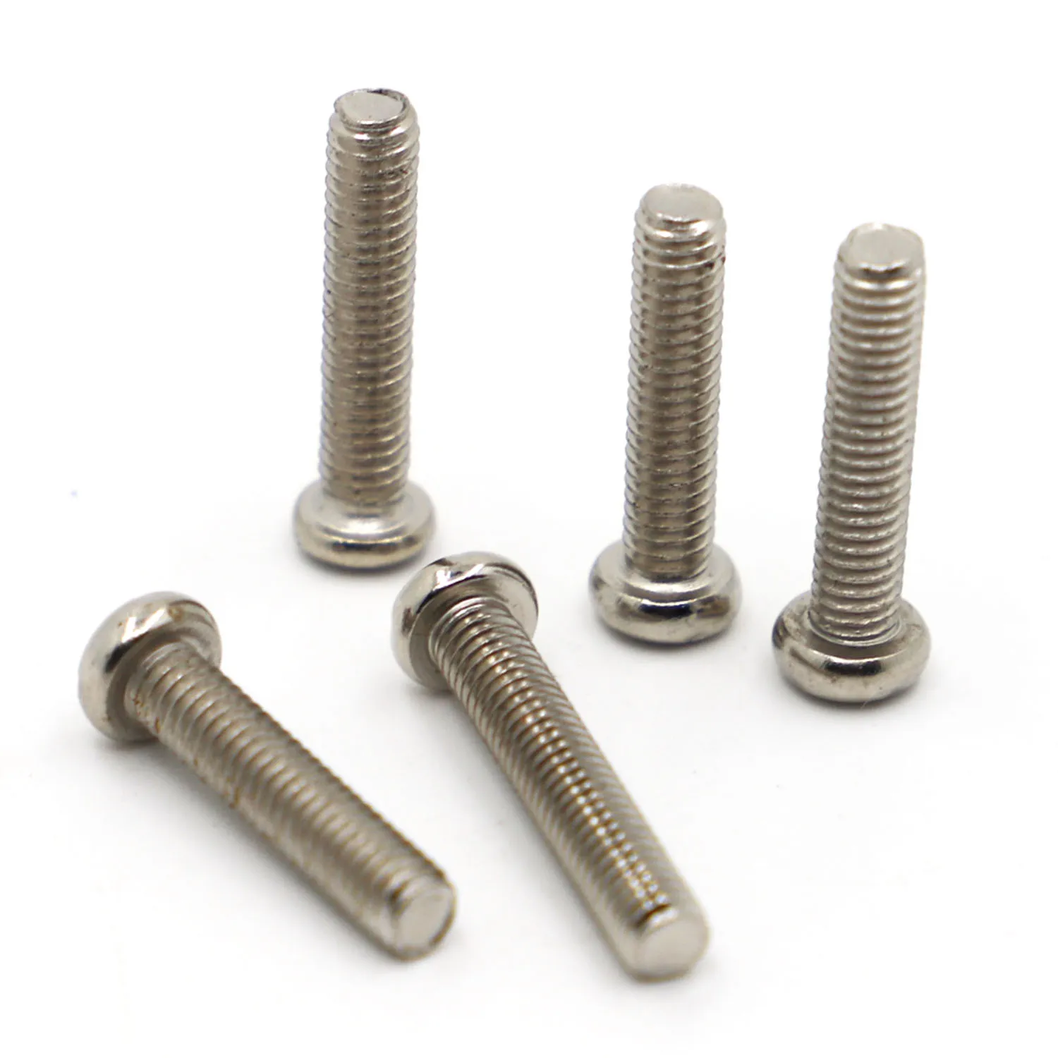 50/100PCS M1.2 M1.4 M1.6 M2.5 M2 M3 M4 ISO7045 DIN7985 GB818 NICKEL PLATED CROSS RECSESHED ROUND PAN PM Screw Screw