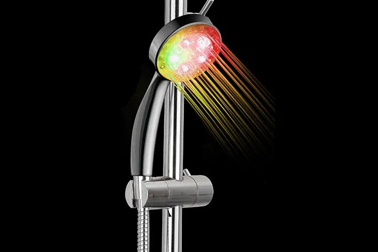 Shower Head LED Rainfall Color Changing Sensor Sprayer Water Saving ...
