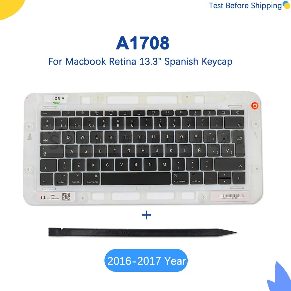 CAPS Değiştirme Klavye Keys MacBook Pro Retina 13.3 "A1708 Keycap İspanyol 20162017 Yıl