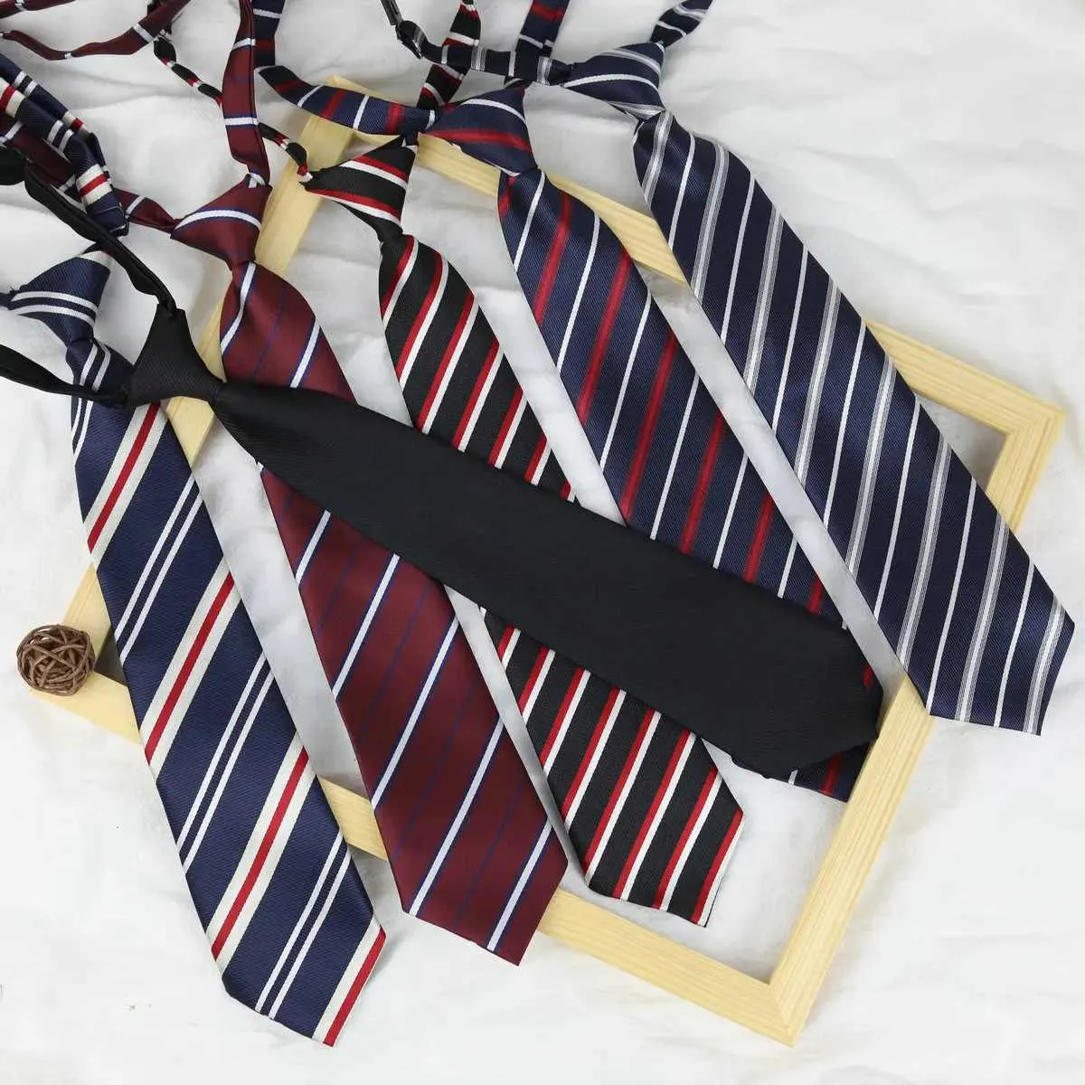 Boyun bağları 33 * 6cm/13 * 13cm jk kravat kadın düz boyun kravat japon tarzı jk üniforma sevimli boyun düz boyun üniforma aksesuarlarıc240410