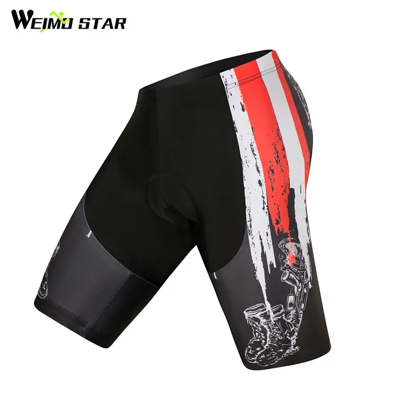 Weistrostar Herren Racing Sport Radsportshorts 3D -Gel gepolstert MTB Straße Schockfeste Fahrrad -Bike -Shorts atmungsaktive enge Fahrradshorts