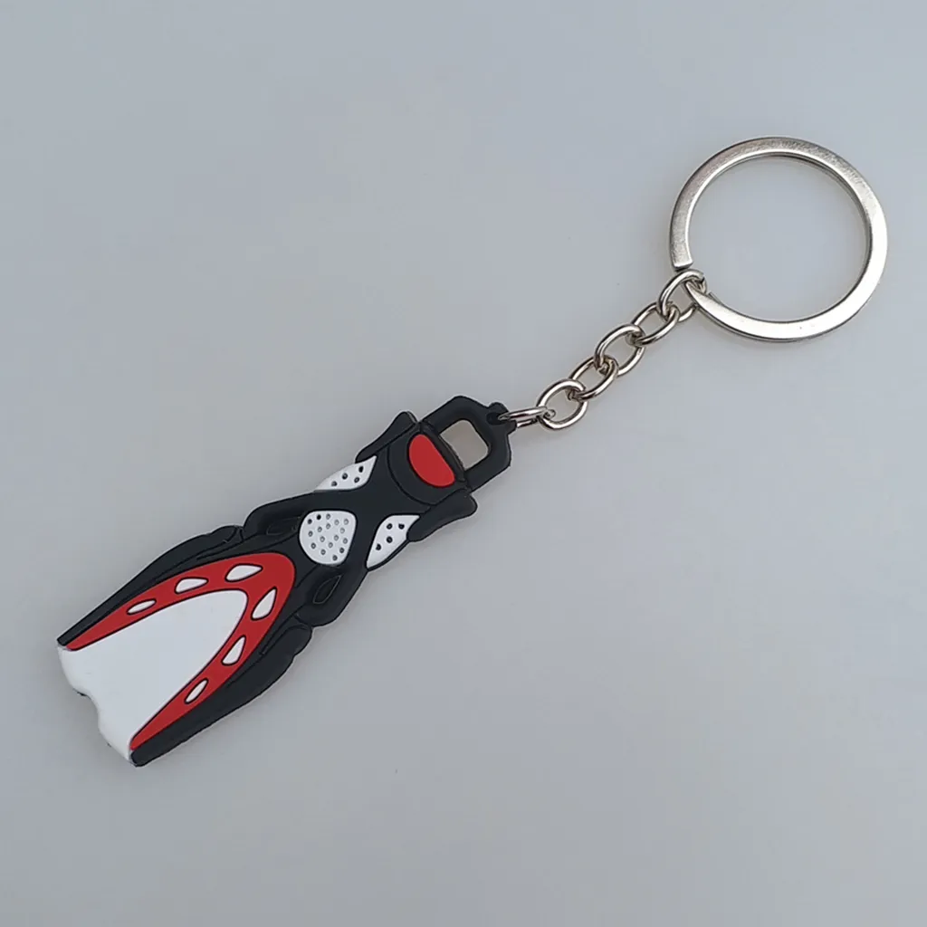 Scuba Flipper Key Chain Dive Fins Keychain Key Ring Holder Scuba Dive Flipper Keychain Keyring for Boat Tote Bag 