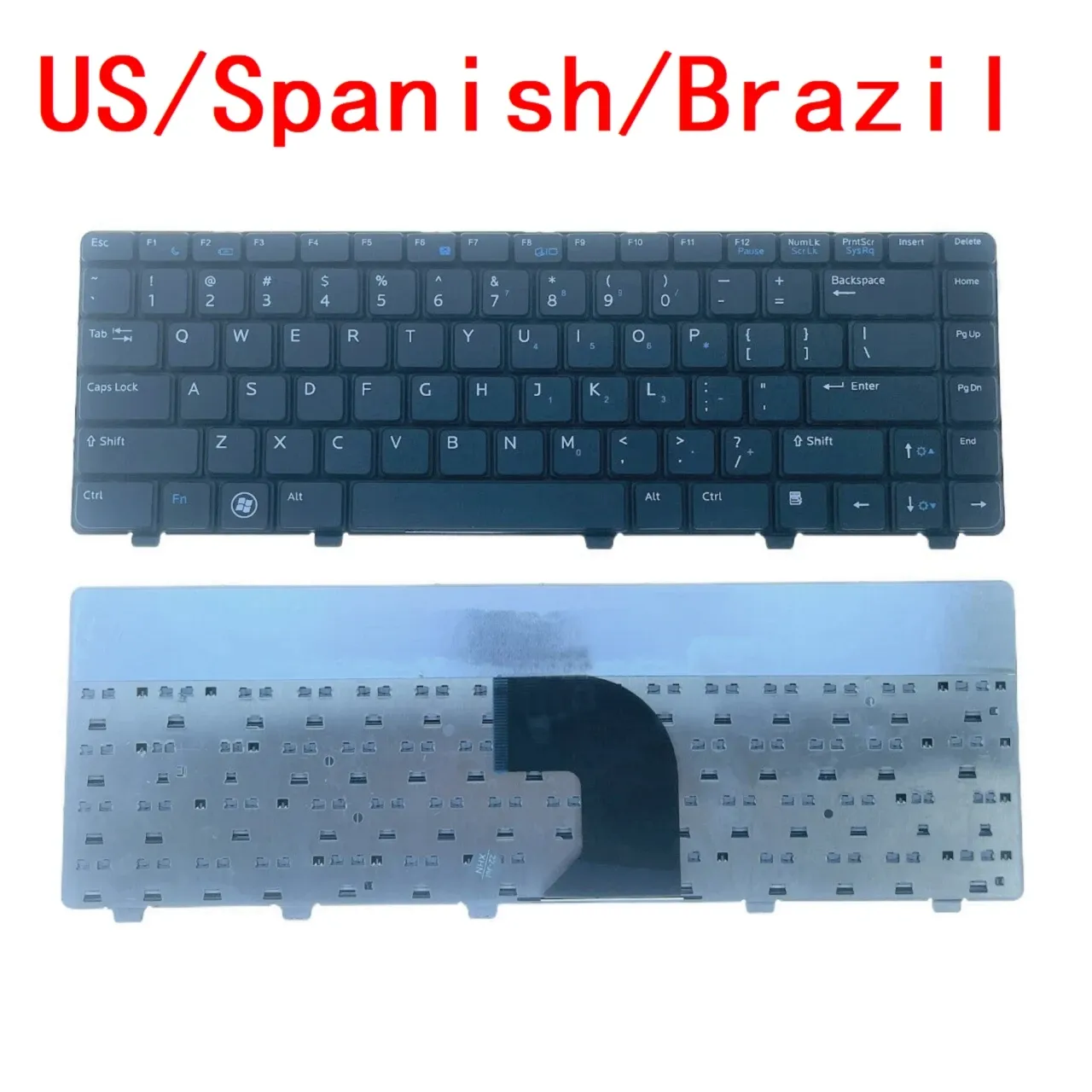 Claviers New US Espagnol Brésil Spanish Brésil Clavier pour Dell Vostro 3300 3400 3500 V3500 V3300 V3400 P10G REMPLACTION PC V3300