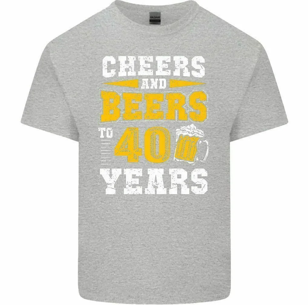 Funny Tees For Men Cheers Beers 40th Birthday T Shirt: Funny