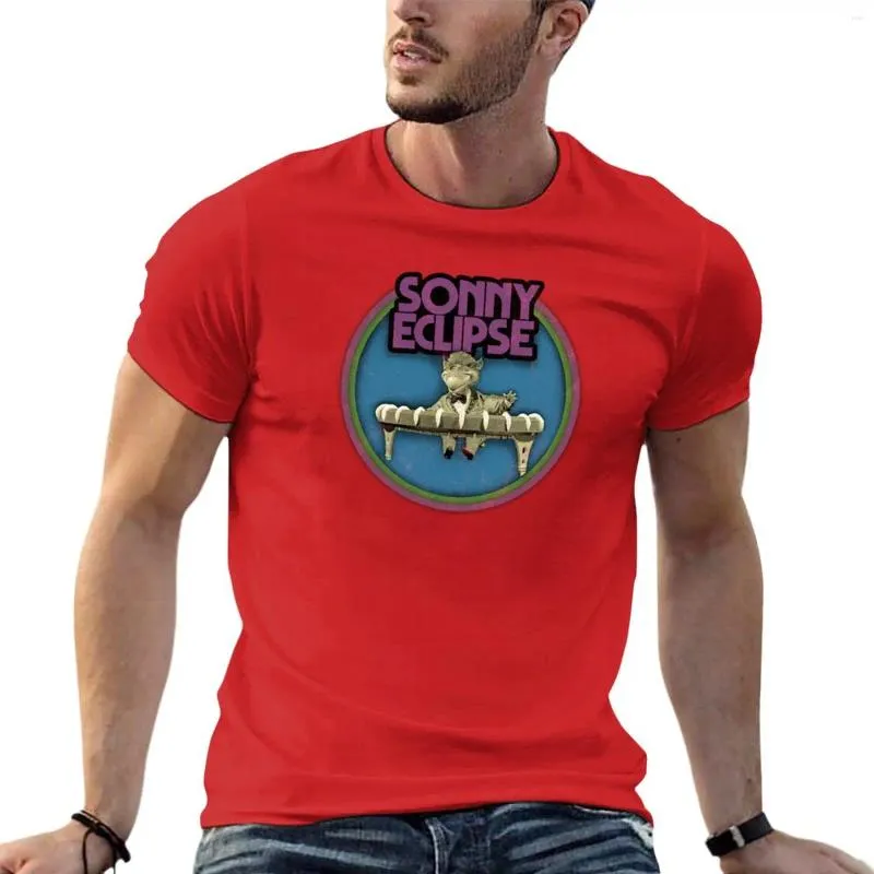 Męski Polos Sonny Eclipse Vintage T-shirt Kawaii Ubranie Szybkie suszenie T Shirt Man Anime Men Ubranie