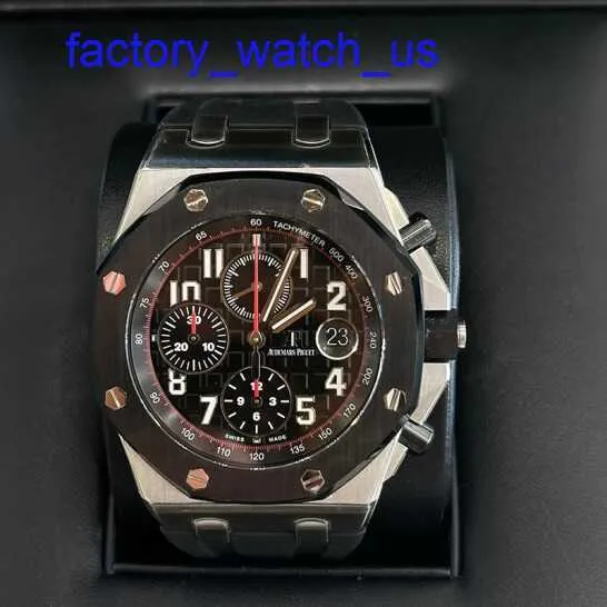 Hot AP pols horloge Royal Oak Offshore Series 26470SO Precision Steel Ceramic Ring Vampire Mens TimeKeeping Fashion Causal Business Sports Machinery Watch