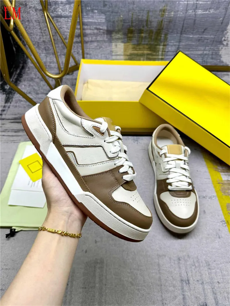 Designer de luxo Match Sneakers camurça amarela Lea