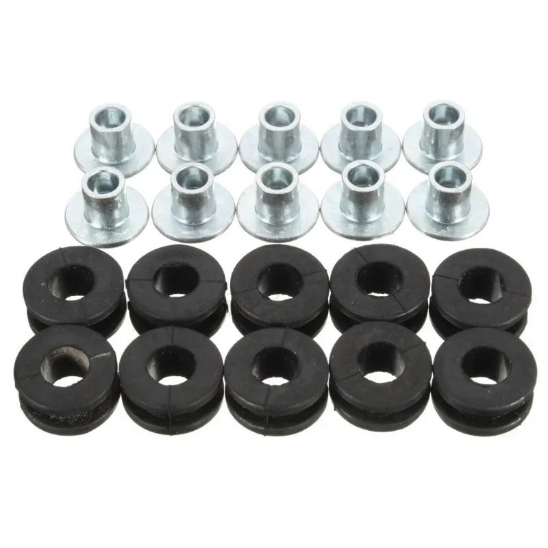 10/20 st Universal Motorcykelmässa Tillbehör Gummi GROMMETS Packning för Honda CBR för Kawasaki Ninja ZX-6R för Suzuki GSXR