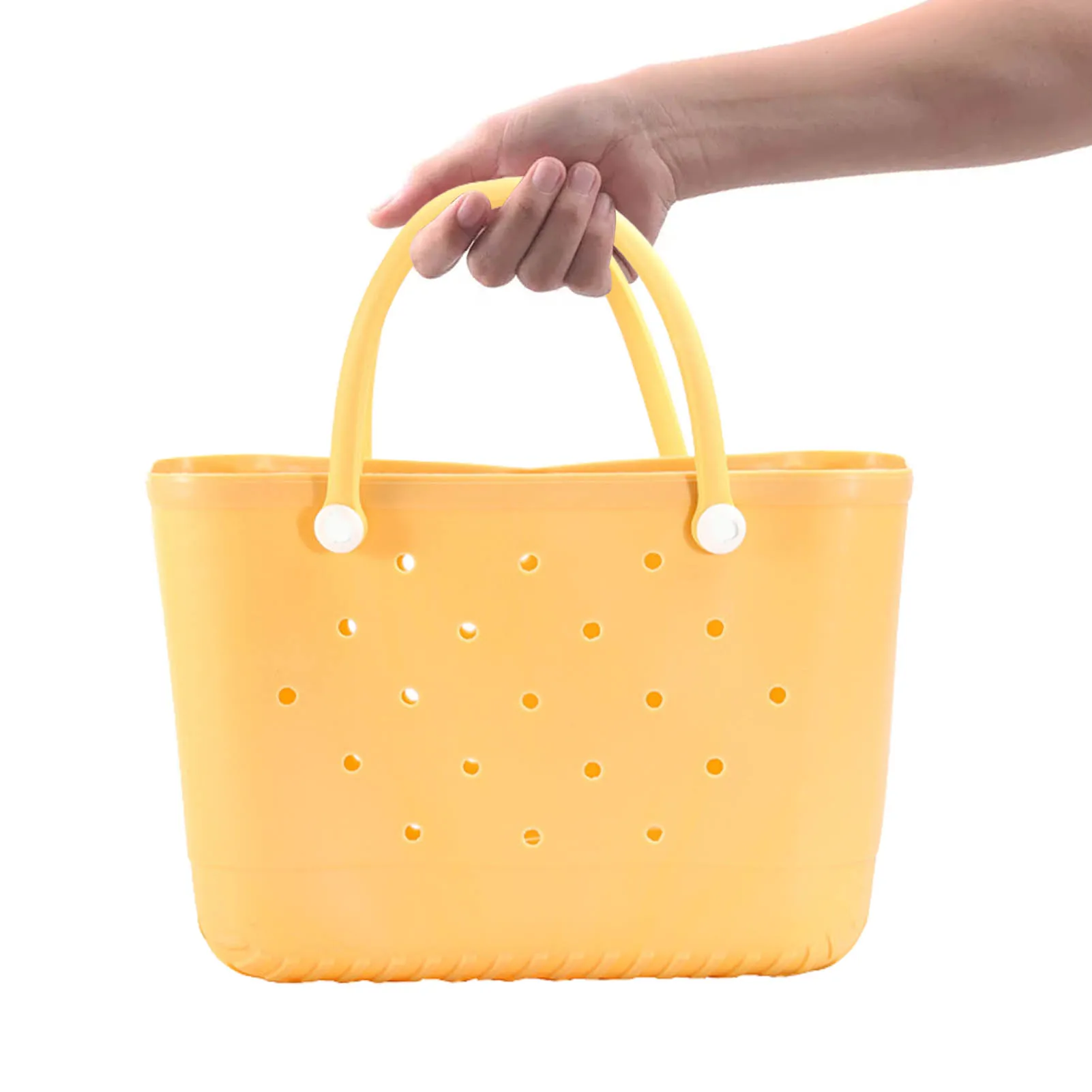 Beach Storage Bags For Women Men Beach High Capacity Tote Sandproof Travel Washable Rubber Handbag For Beach Swimming Pool