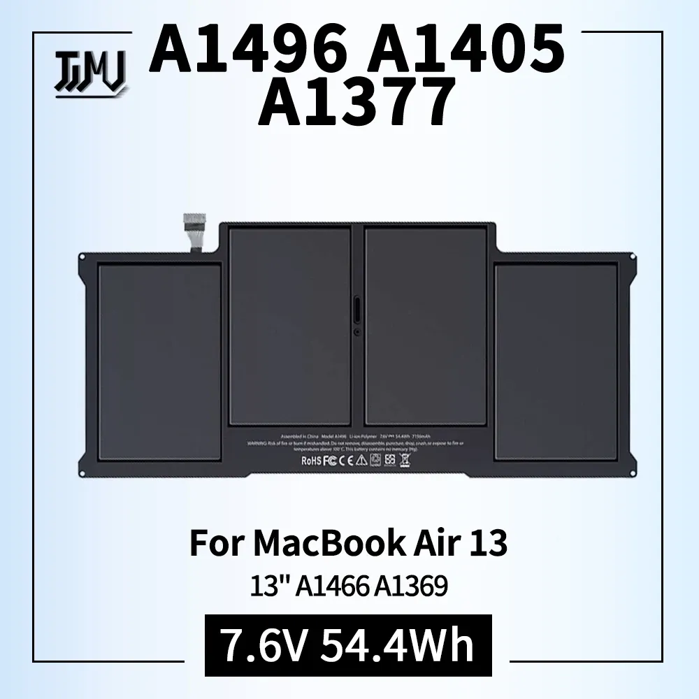 バッテリーA1377 A1405 A1496ラップトップバッテリーは、MacBook Air 13インチ（A1466 2012 2015および2017）（A1369 20102011）Mjve2ll/a