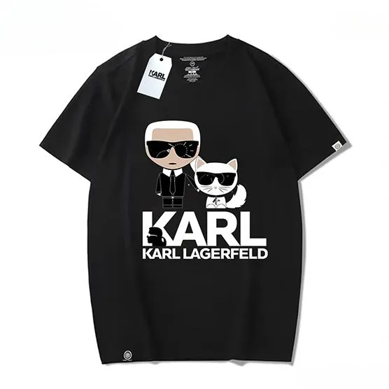 女性と男性のための男性TシャツデザイナーシャツTshirt Tshirt Karl Summer ClothingカジュアルTシャツ印刷