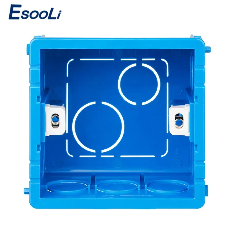 EsooLi Adjustable Mounting Box Light Touch Switch Internal Cassette 86mm*85mm*50mm For 86 Type Touch Switch and Socket