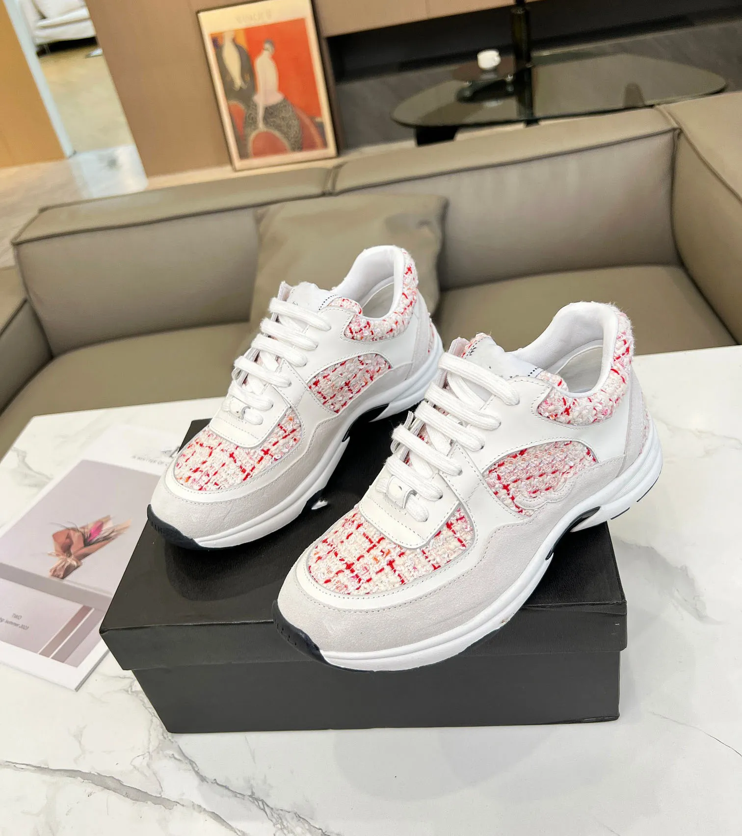 Dernières styles Designer CC Shoes Athletic Shoes Women Sports Outdoors Chanells Skate Shoes Luxury Sneakers C Running Woman Fashion Trainers 7879