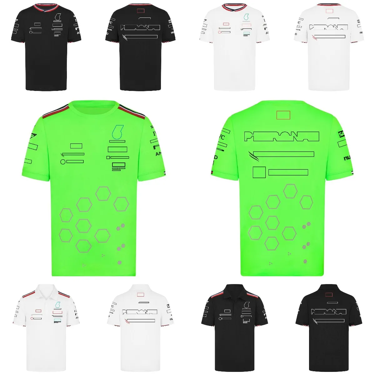 F1 Suit de course 2024 Nouvelle équipe T-shirt à manches courtes Polo Polo à séchage rapide